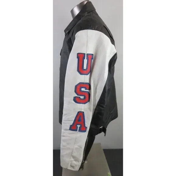 Vintage Black and White Bomber Jacket - Picture 8 of 16